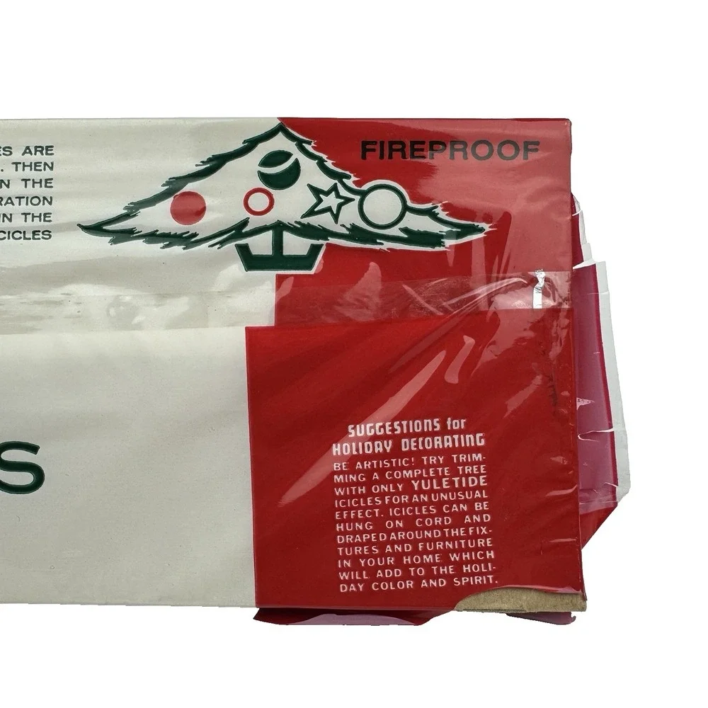 1950s Yuletide ICICLES Fireproof 225 Strands 18 In‎ Brite Star Retro Christmas